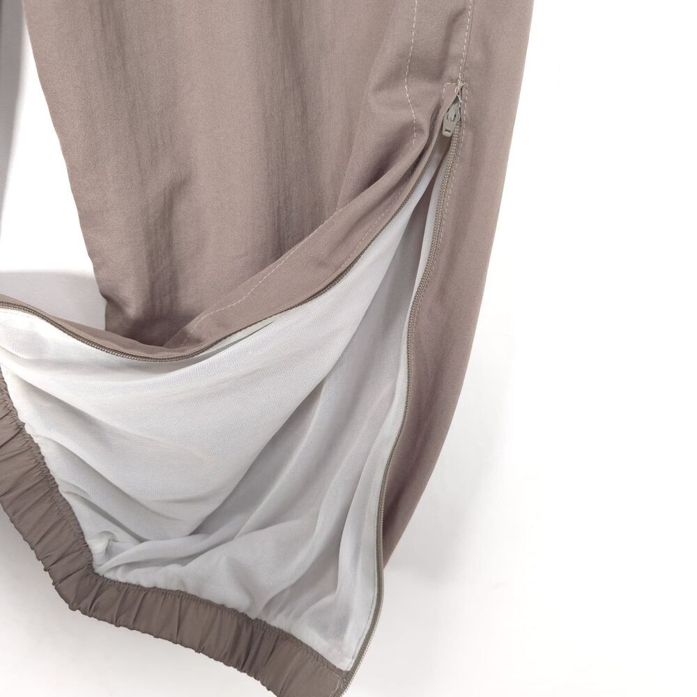 NIKE Mens Jogger Pants LARGE Brown Zip Ankle Lined Athletic‎ - Picture 10 of 13